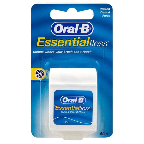 Oral-B зубная нить Essential вощеная